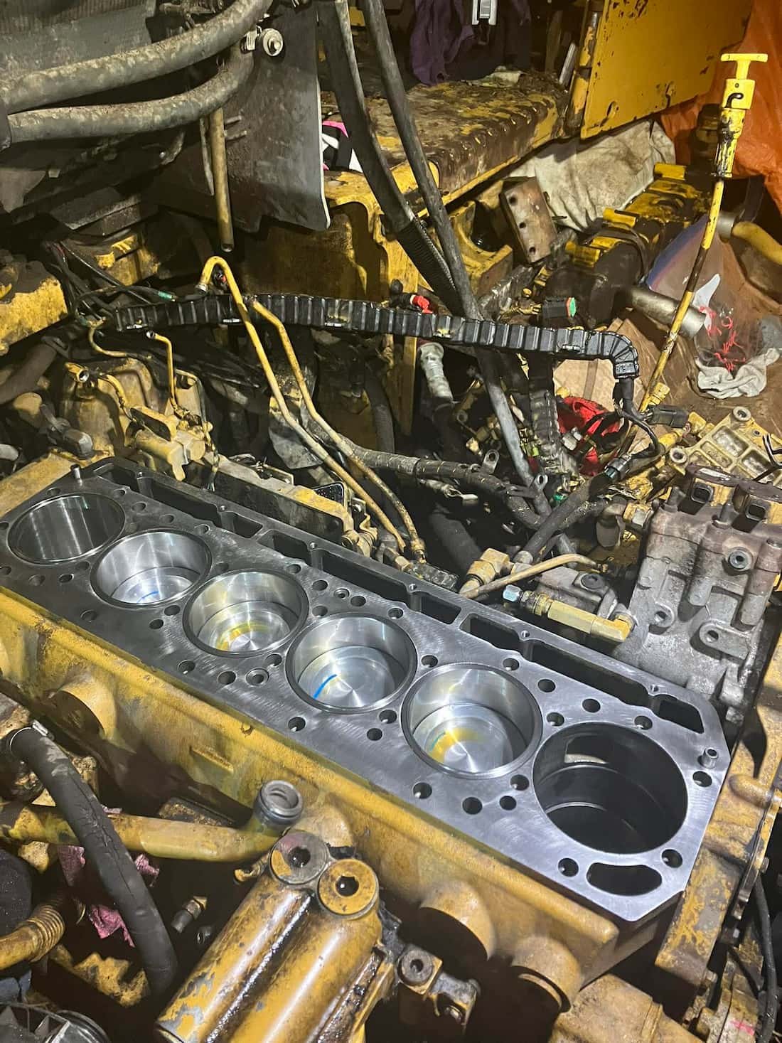 Inside of an engine